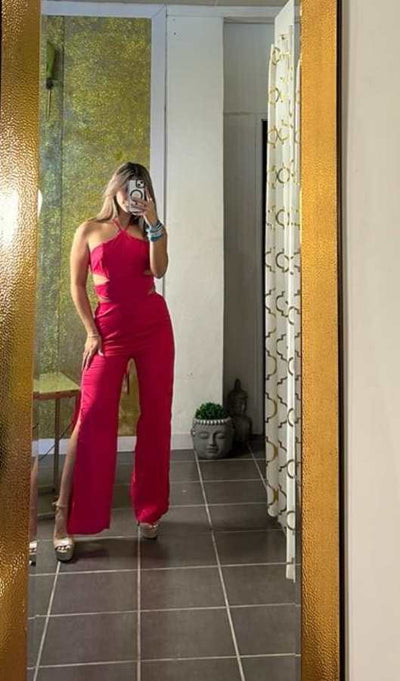 red jumpsuit women